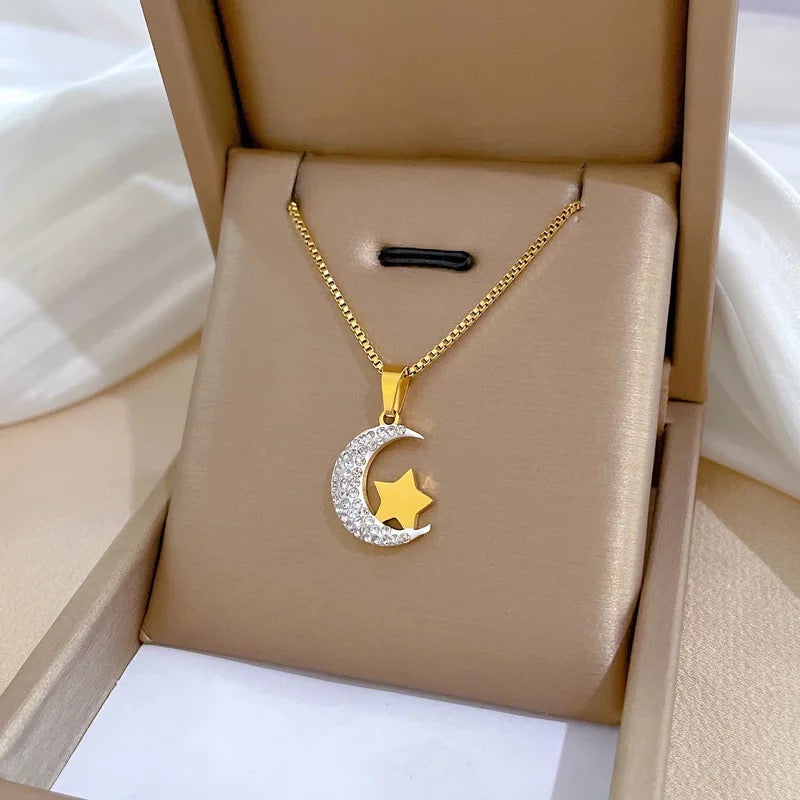 Moon & Star Necklace