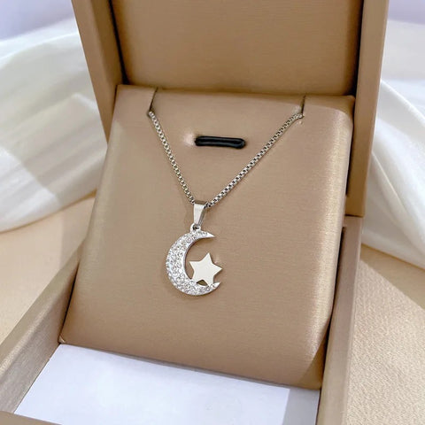 Moon & Star Necklace