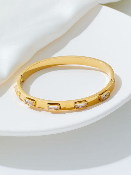 Esmeralda CZ Bold Bangle