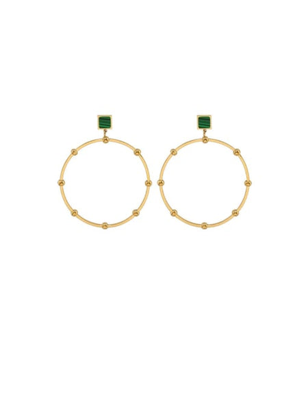 14k gold plated hoops