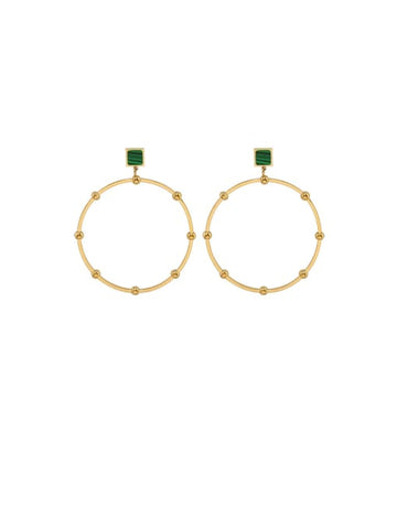 14k gold plated hoops