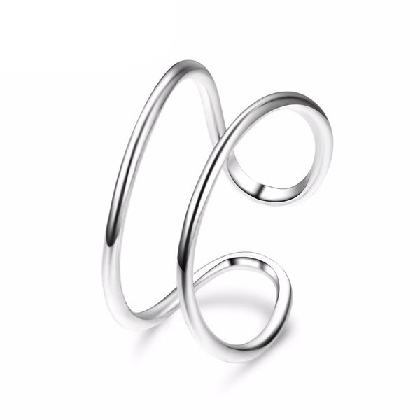 Semi Open Stainless Steel Ring - Sweet Dvash