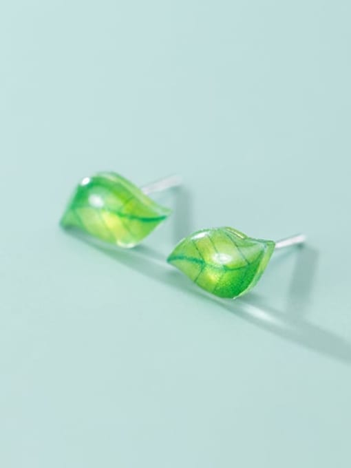 Sweet Green Leaf Studs - Sweet Dvash