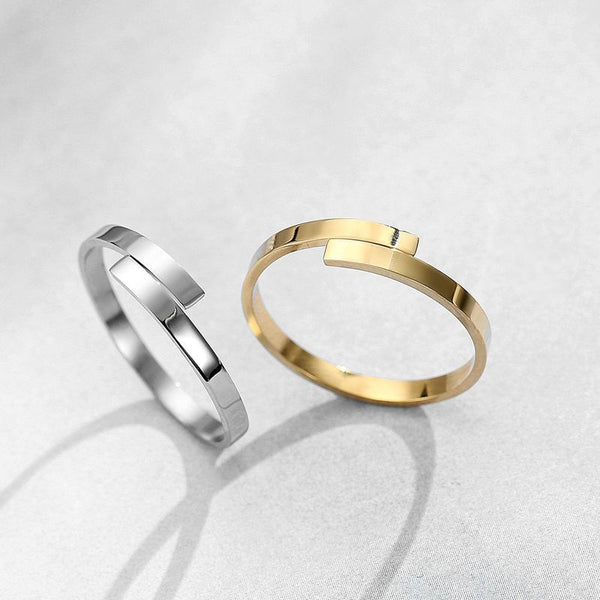 Simple Open 18k Gold Plated Ring - Sweet Dvash